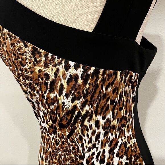 Animal print sleeveless midi dress - Picture 6 of 13